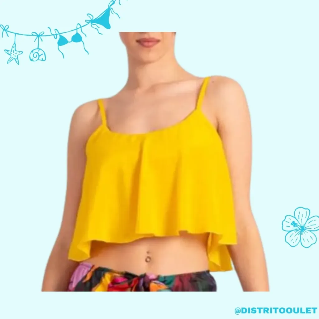 Blusa de tirantes FOREVER 21 C Mostaza T M
