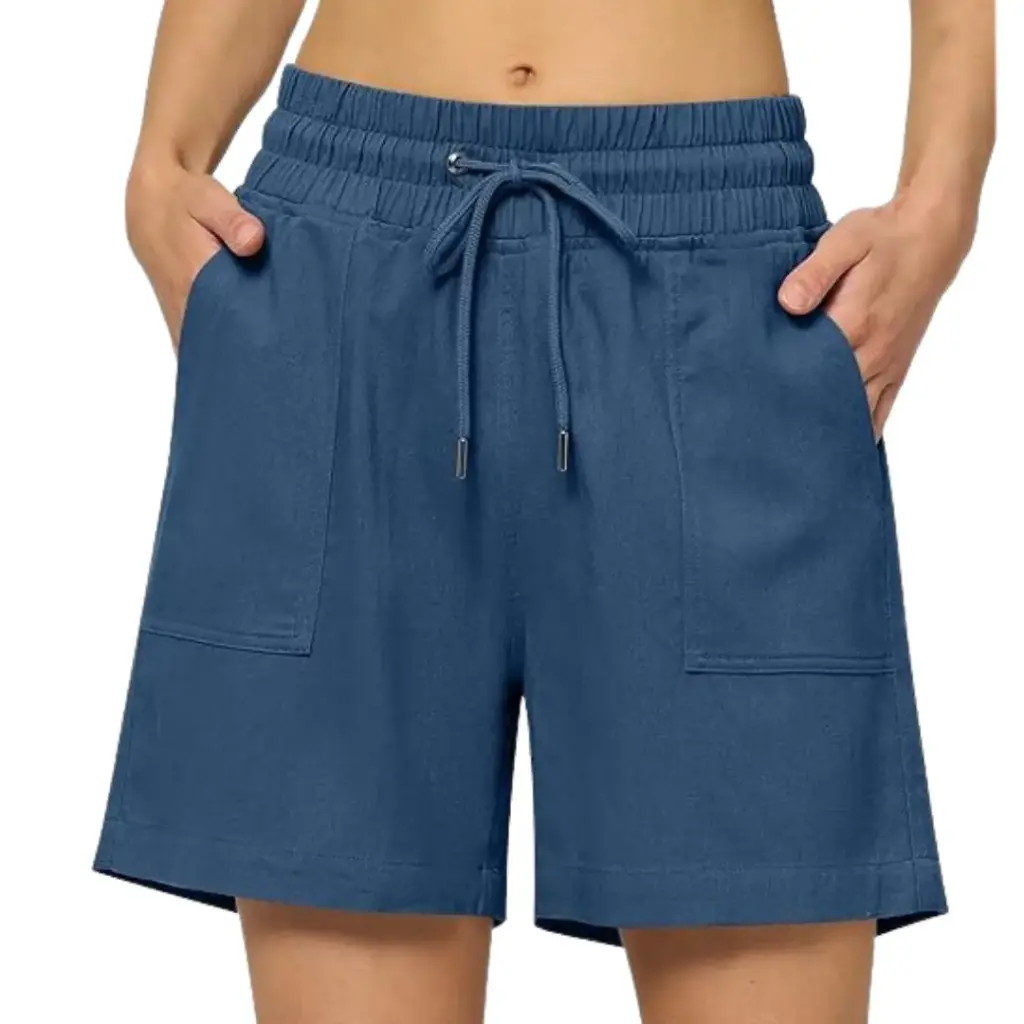Short french Terry C Azul marino T L