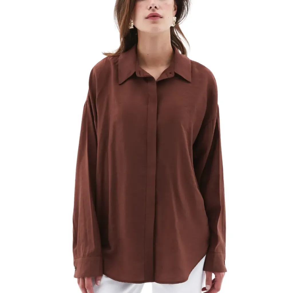 Camisa Dazy Shein C Guinda T L