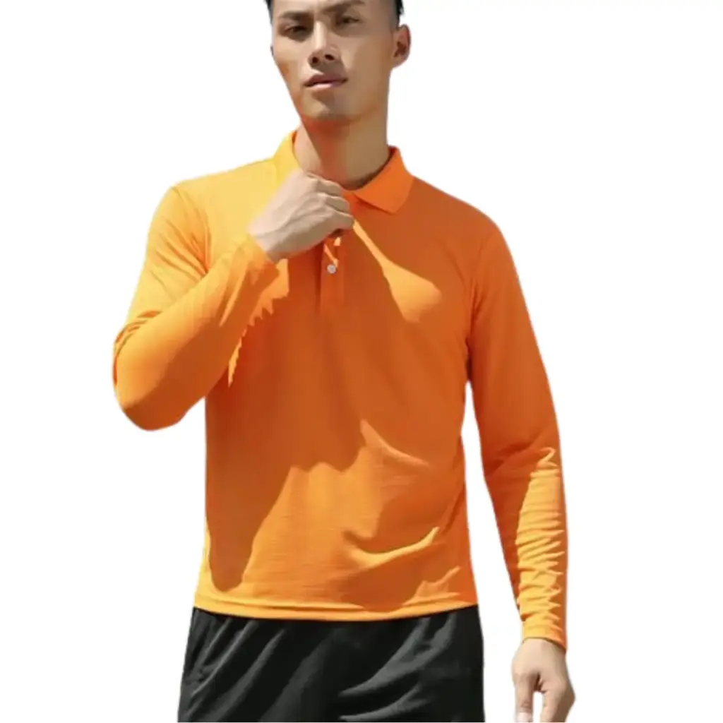 Playera Manga Larga Mofiz C Naranja T S