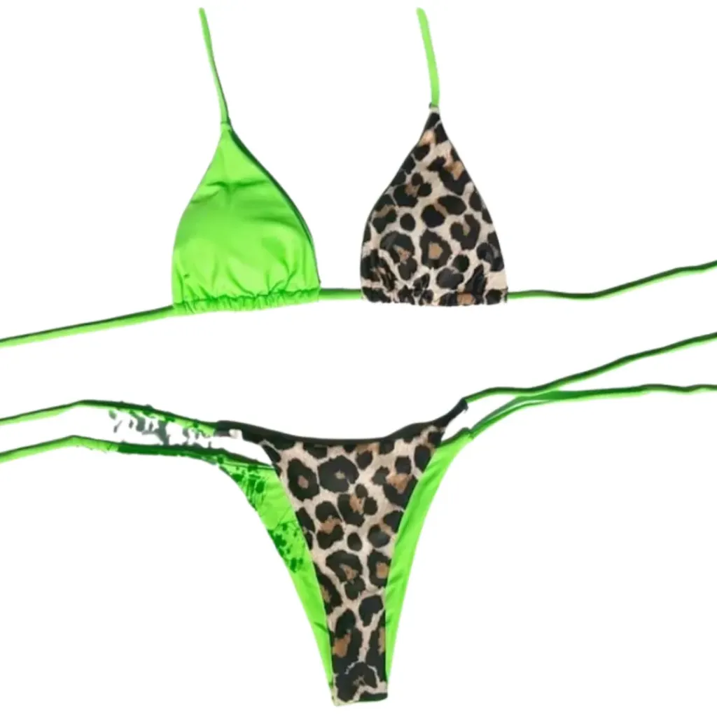 [9327] Traje de baño 3 piezas SHEIN C Fluorecente T S