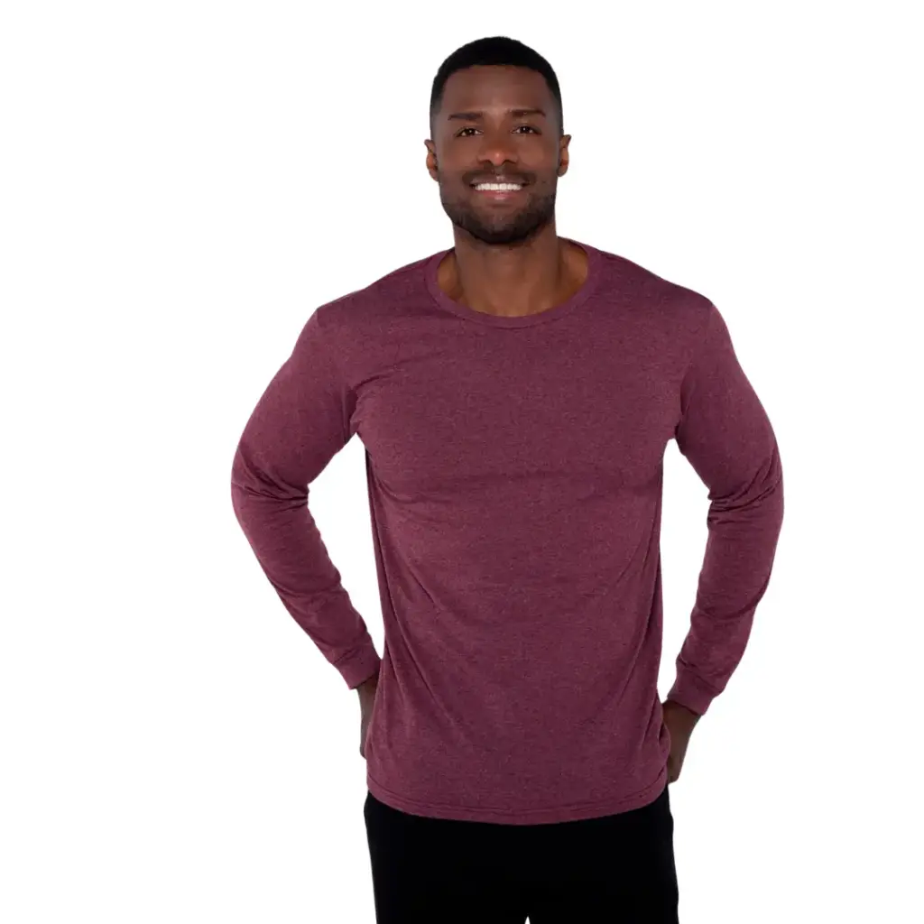 Playera manga larga NOBO C Vino T 15