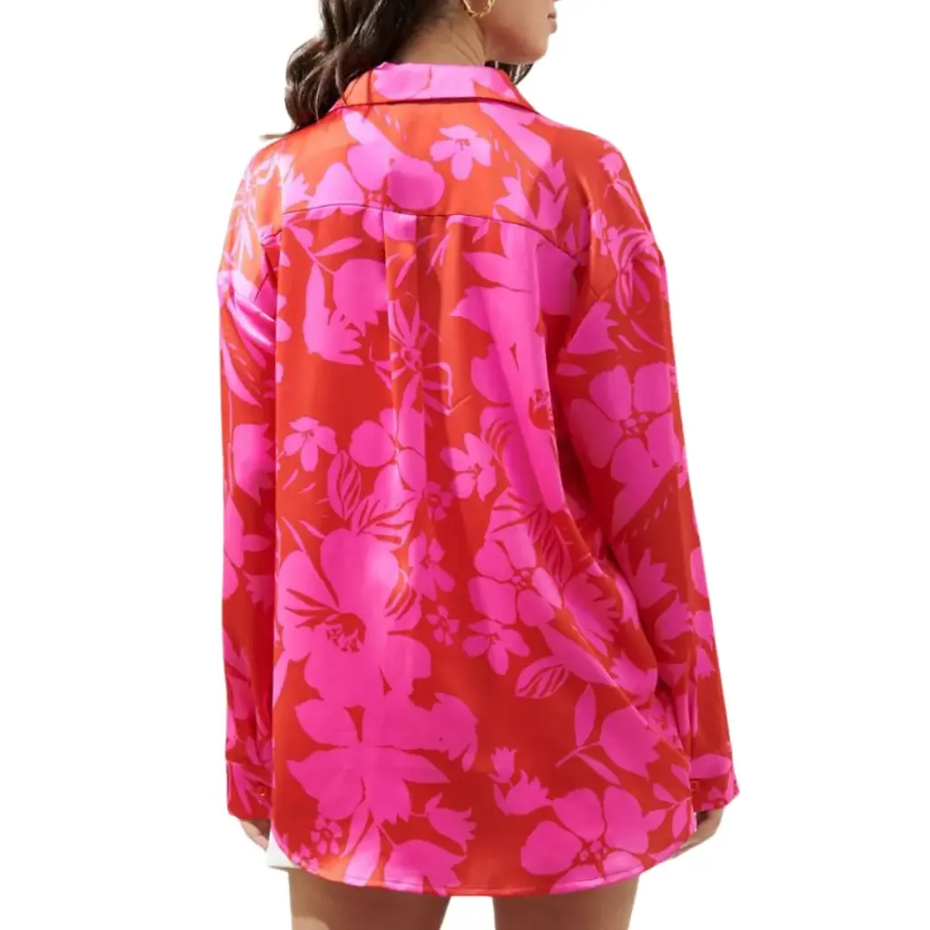 Camisa Shein  C Rosa - Rojo T 2XL