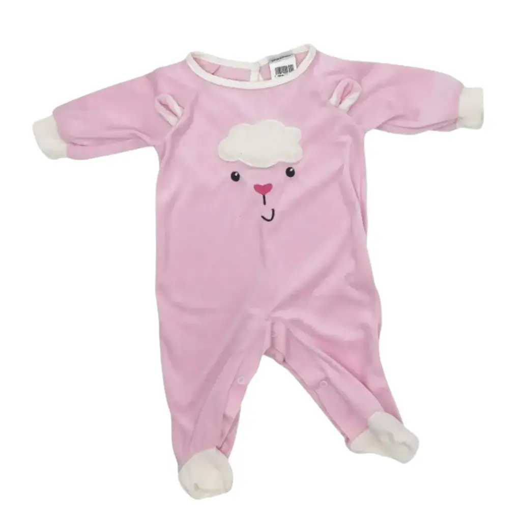 Mameluco Borreguito C Rosa T 6M