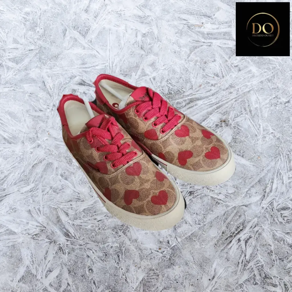 [887300] Tenis COACH C Cafe - Rojo T 22.5