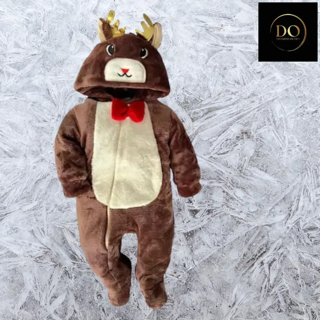 [203867] Mameluco Baby Kisses Alce C Café   T 6 meses