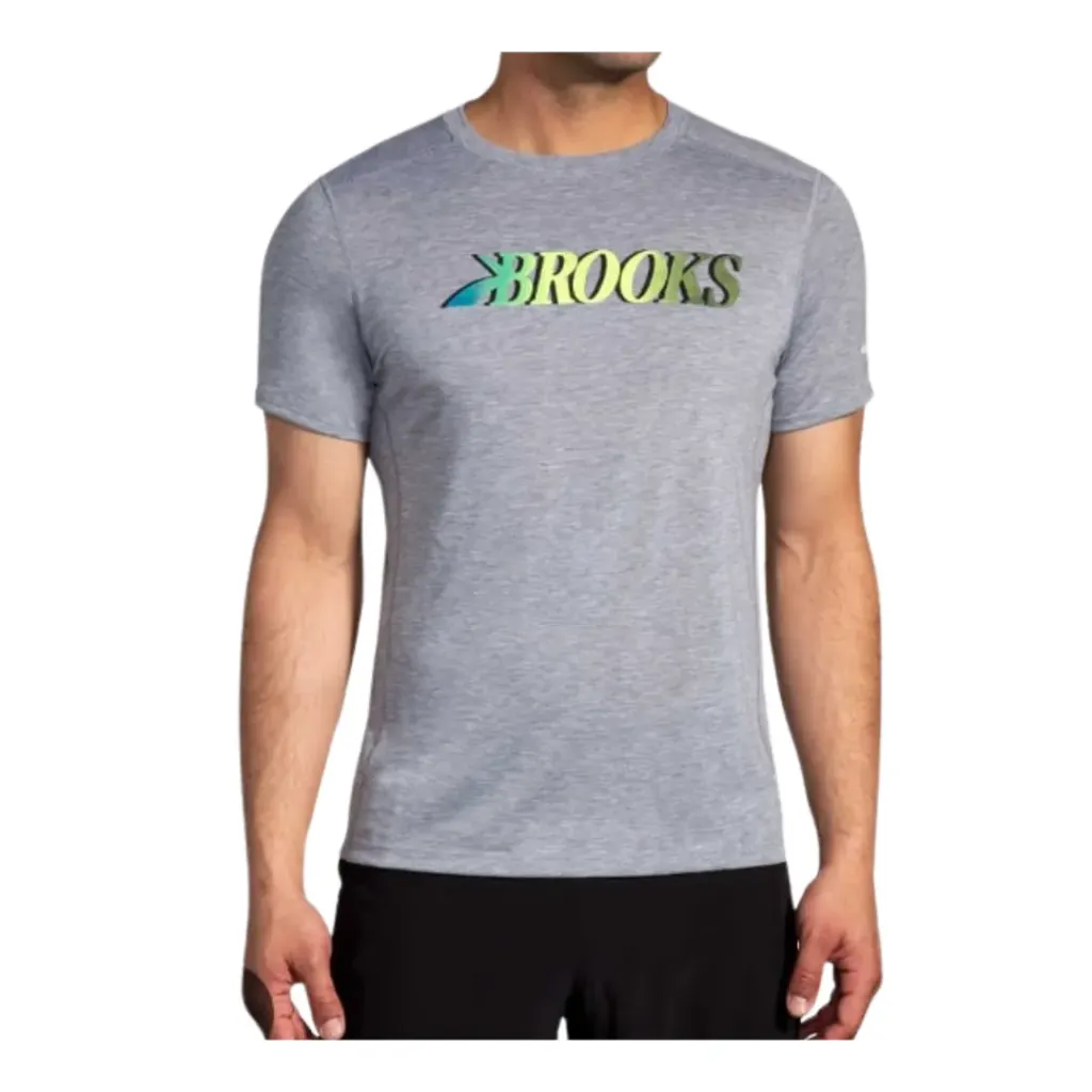 Playera BROOKS C Gris T M