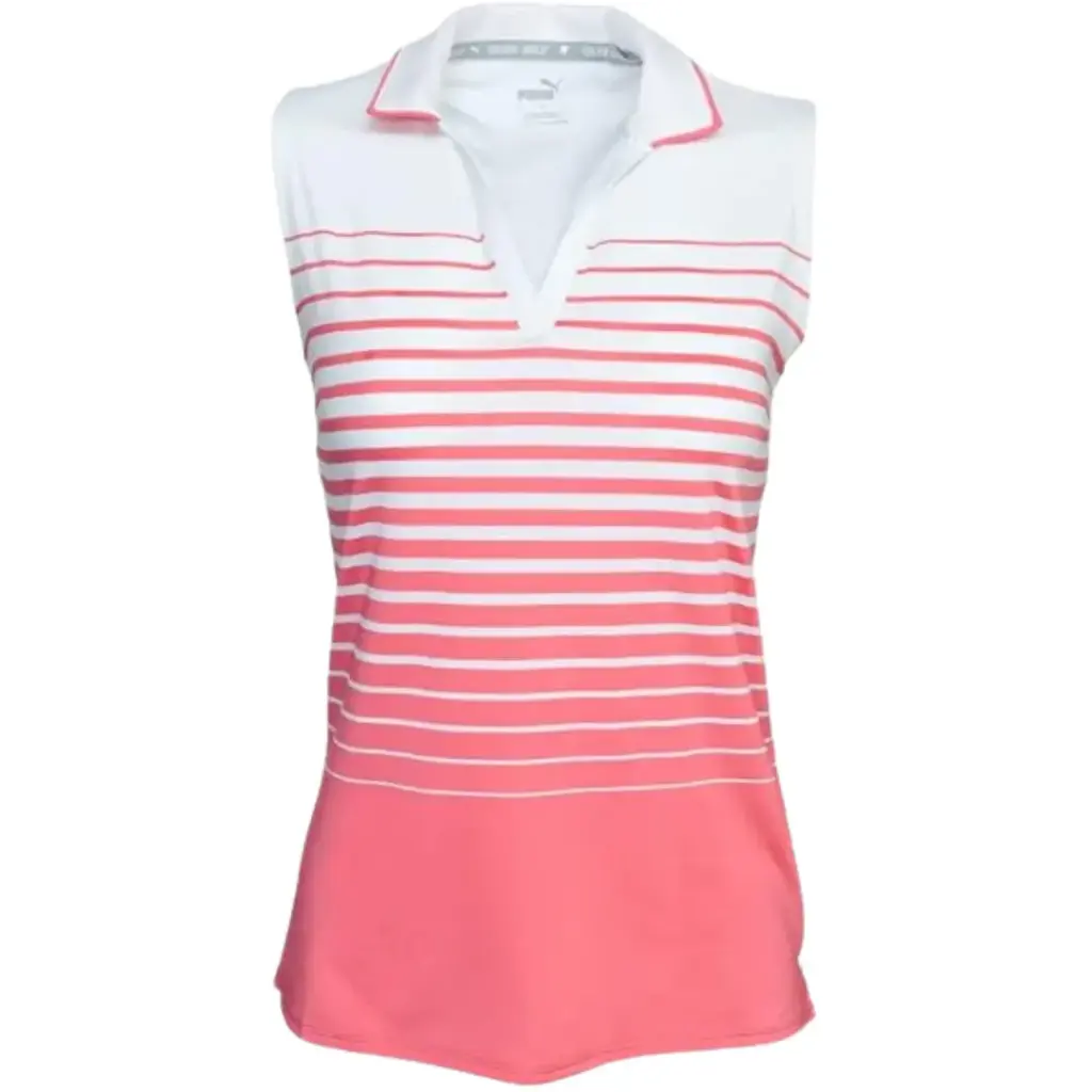 Playera S/Mangas PUMA C Rosa a rayas T XS
