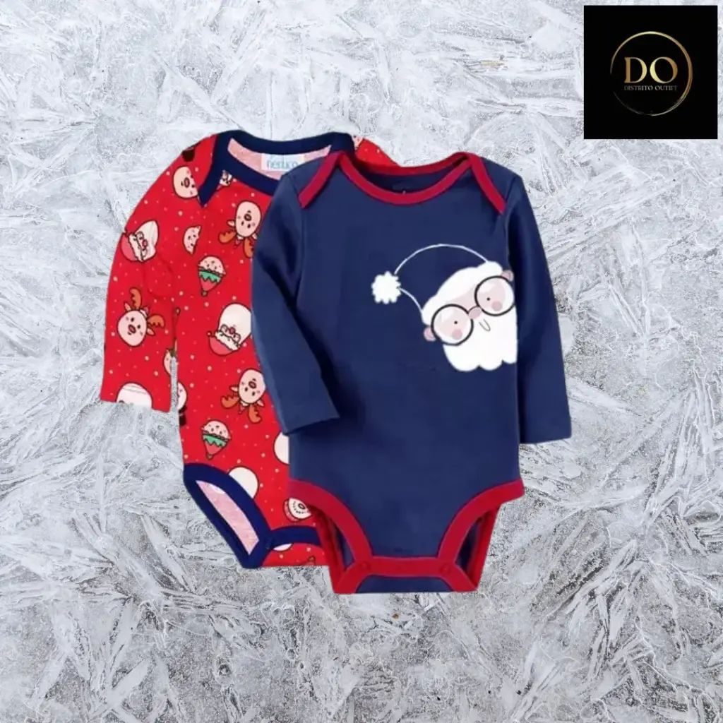 2 Pañaleros manga larga Nenuco navideño C Varios colores