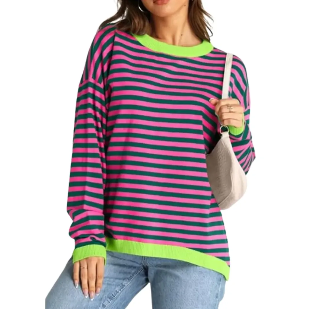 Sudadera C Colores rayado T XL