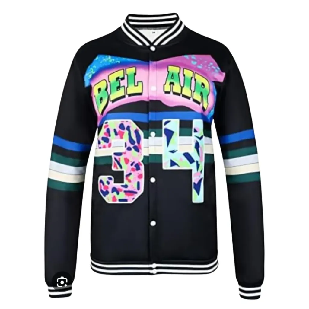 Chamarra bel air  C Azul marino estampado  T M