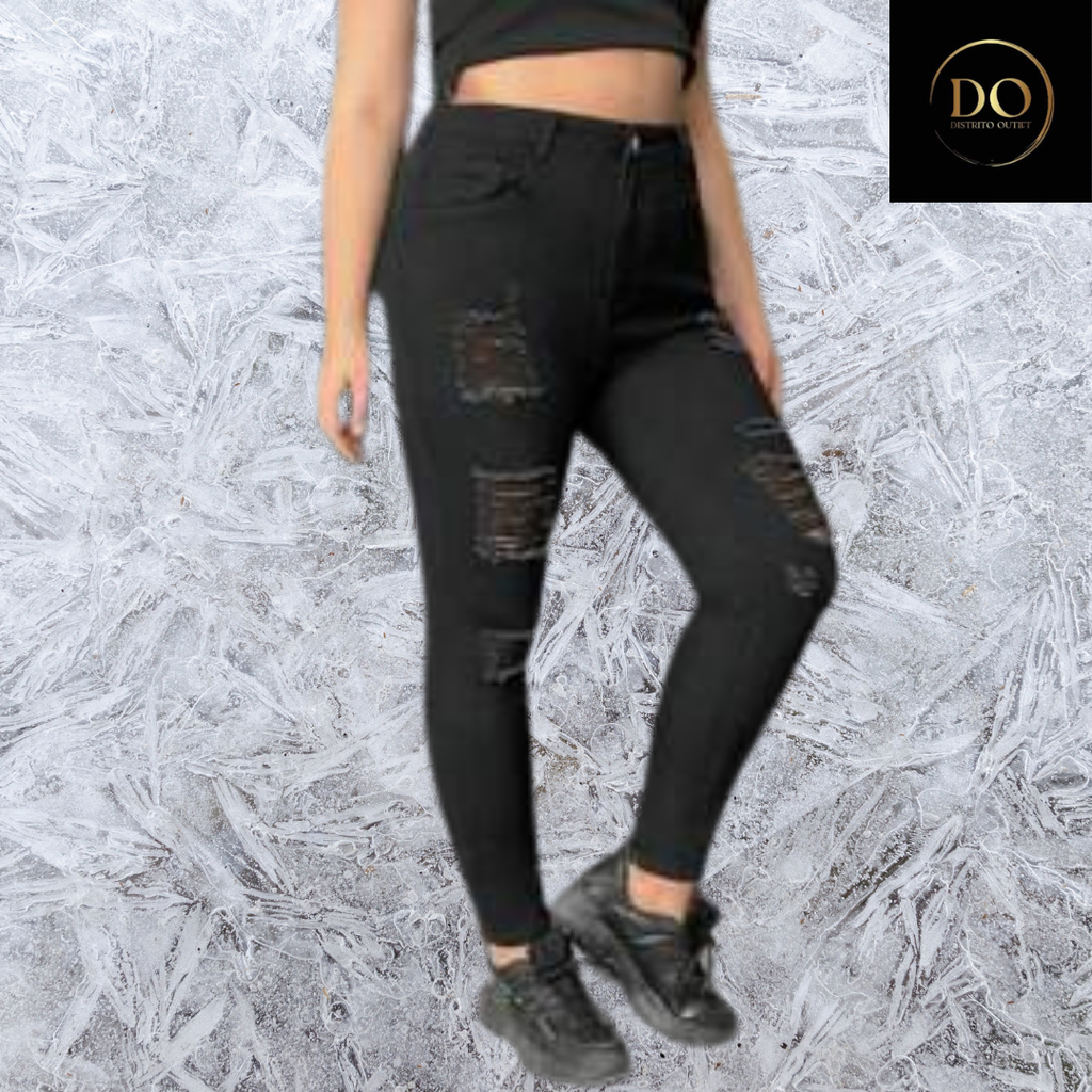 pantalon  Jeans C Negro T M