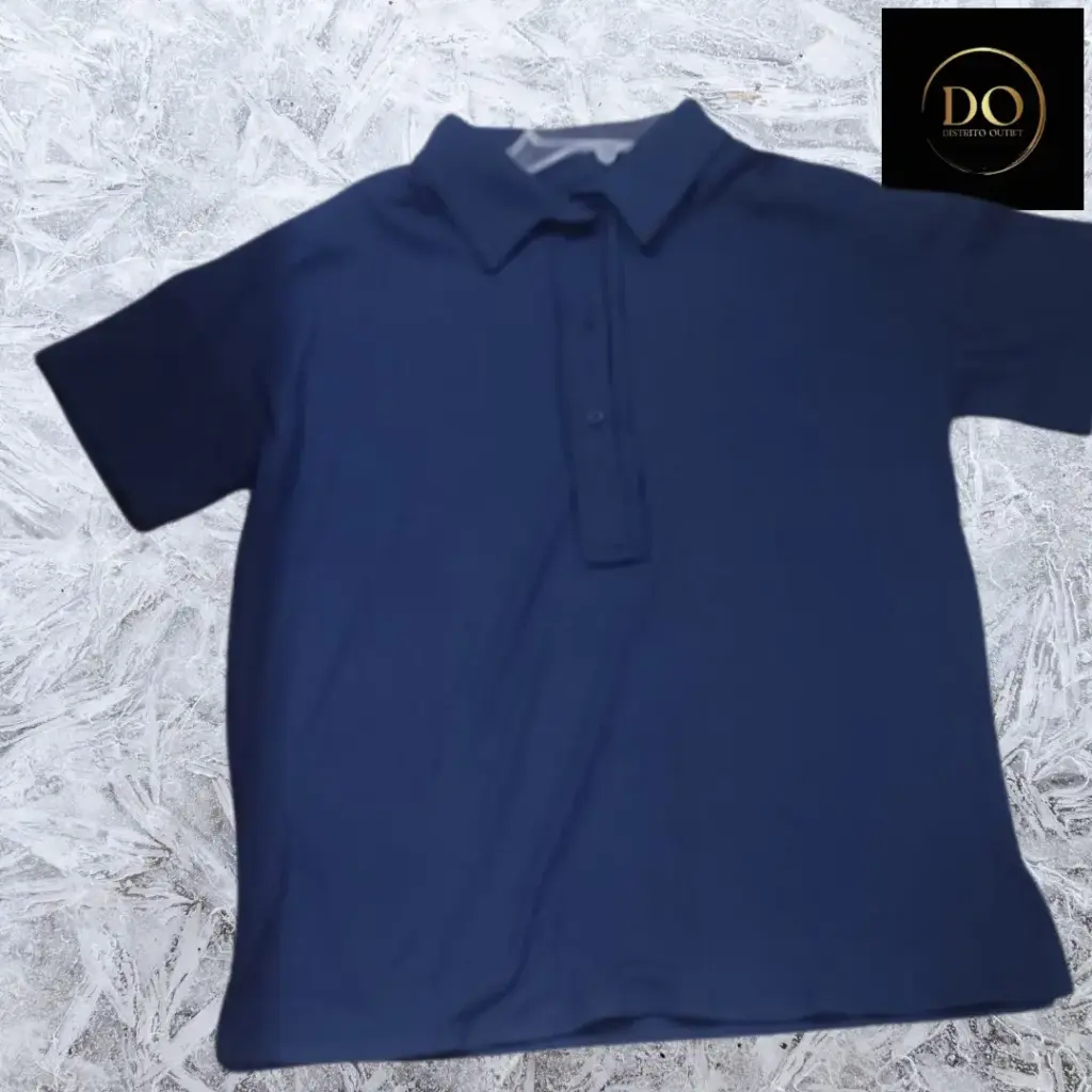 Playera tipo polo C Azul marino T M