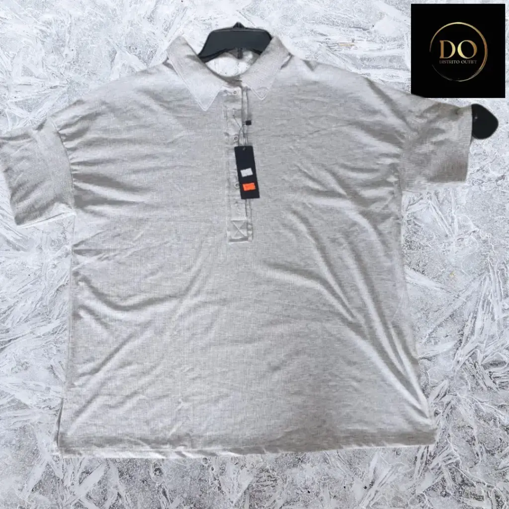 Playera tipo polo C Gris T M