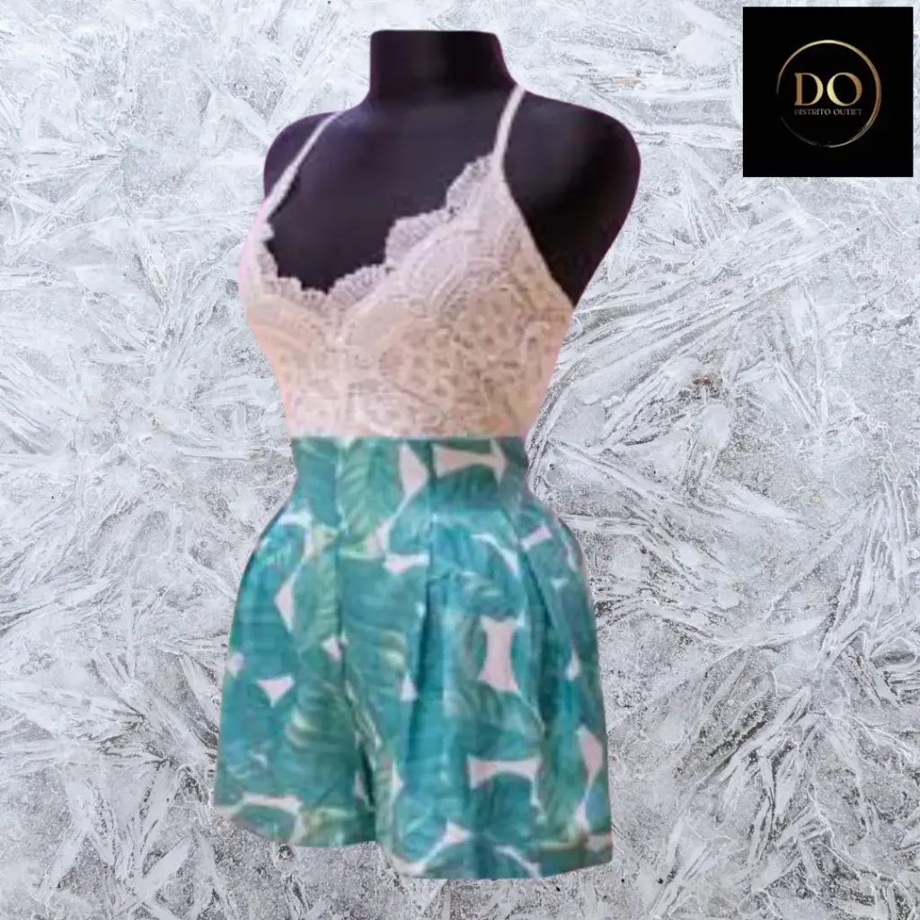 Vestido Moxeay C Verde/Blanco T S