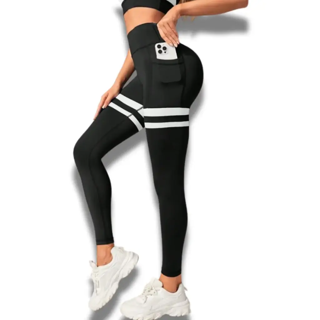 Licra C Negro con Blanco T S