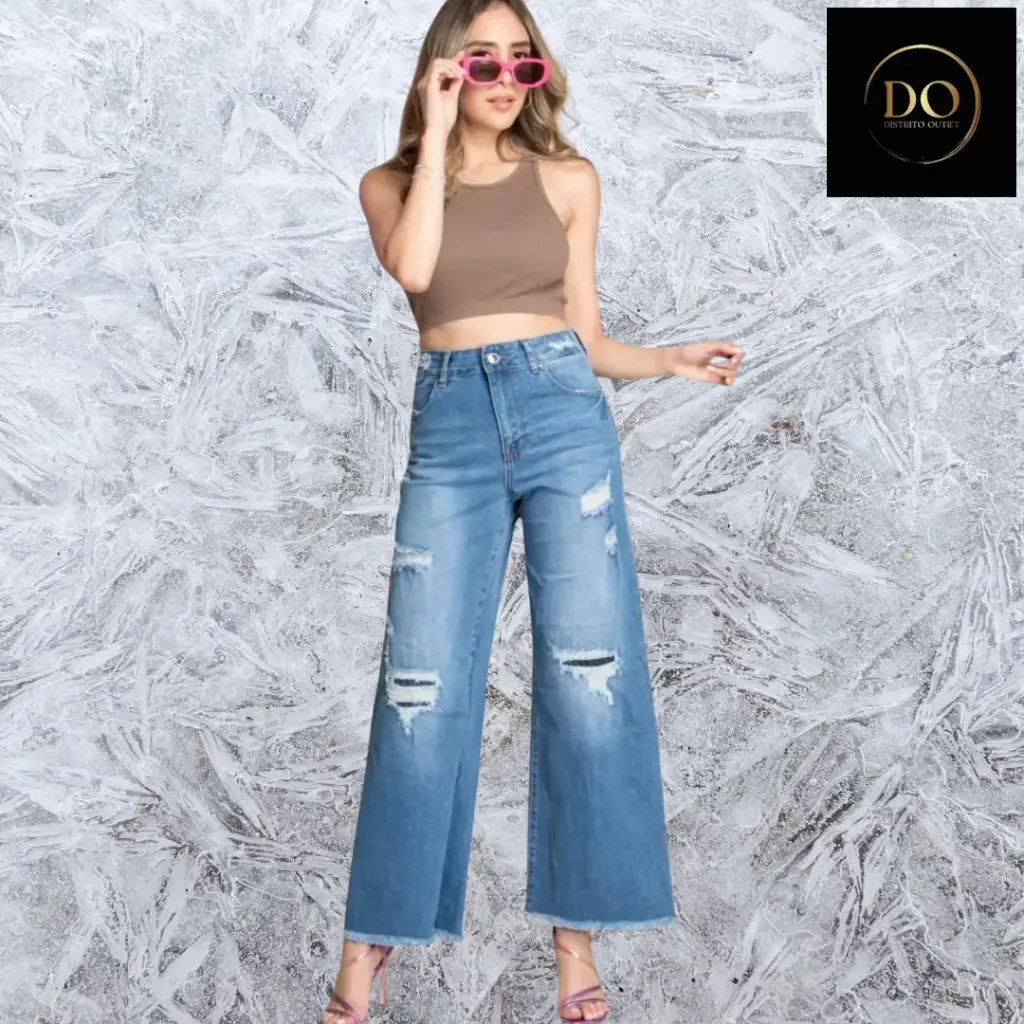 Pantalon de mezclilla C Azul Marino T XXL