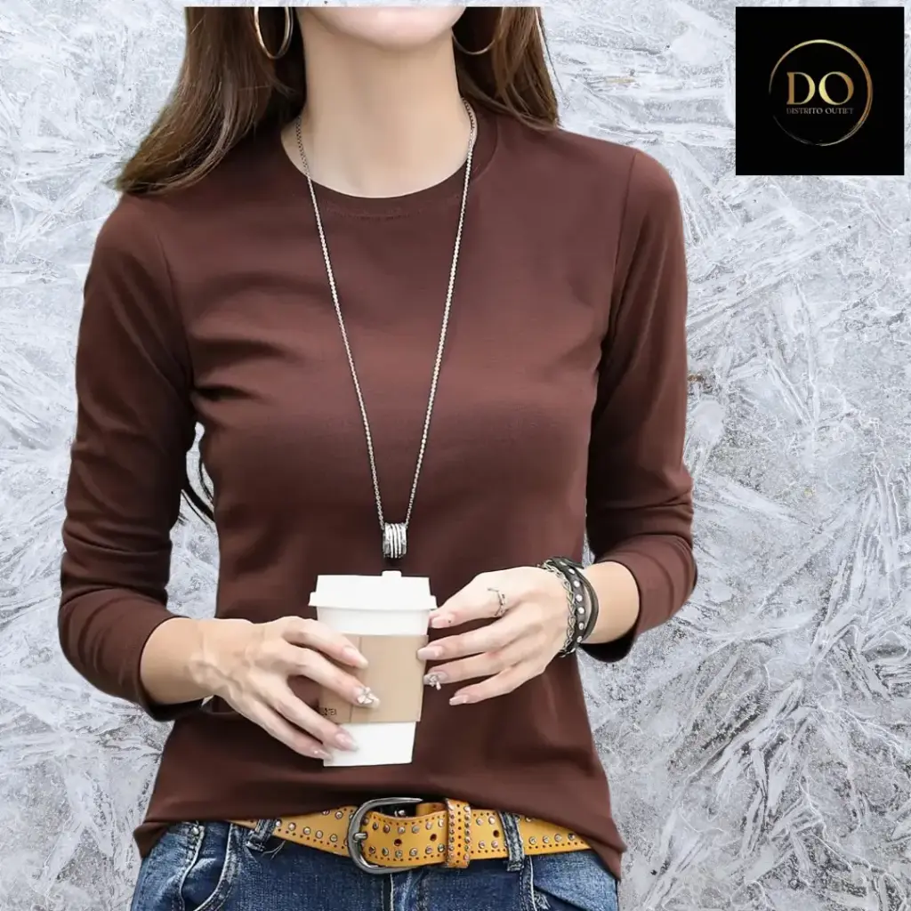 playera manga larga OQQ  C Cafe T L