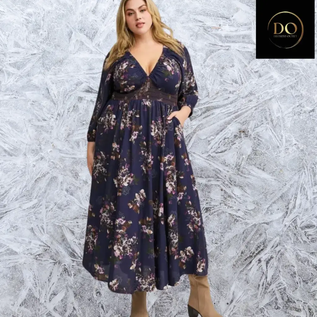 Vestido  C Azul marino T L