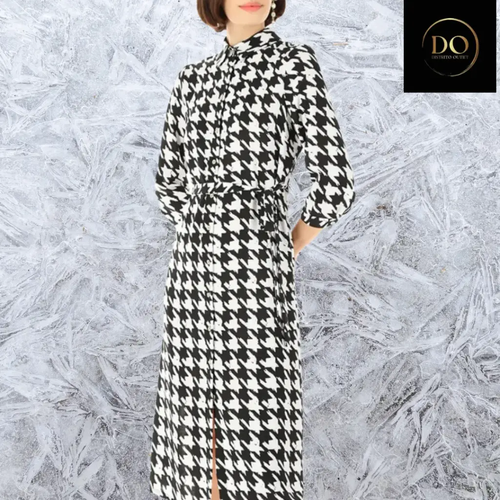 Vestido C Blanco - Negro T M