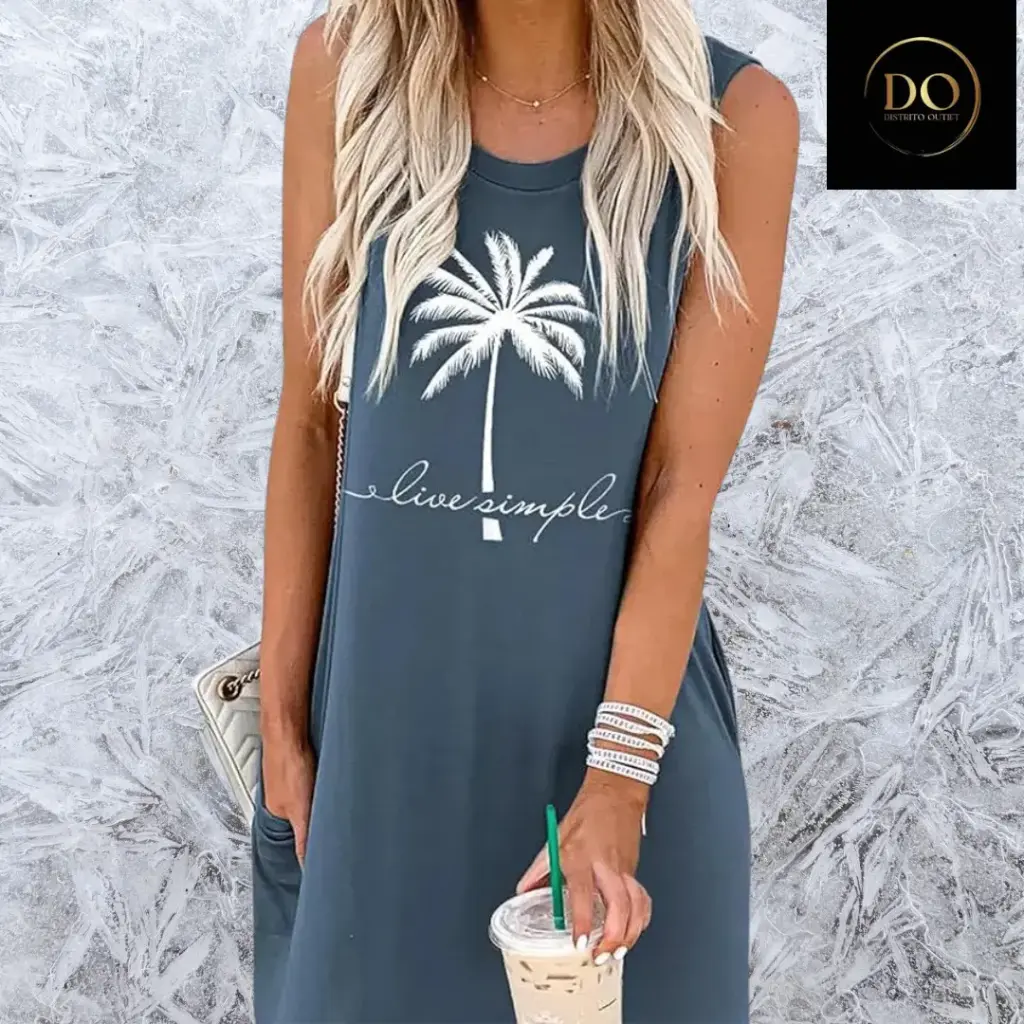 Vestido Saukole C Azul T XL