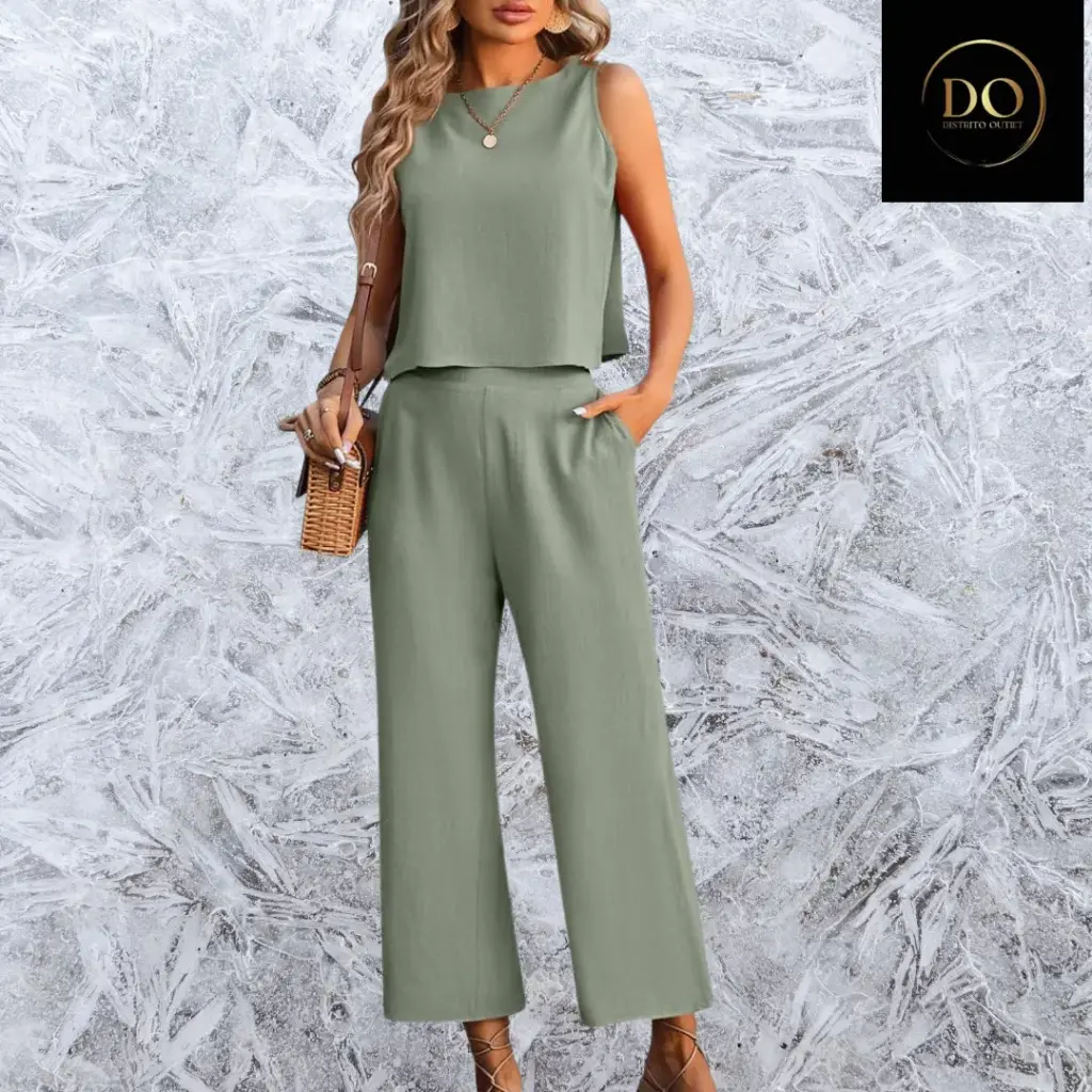 Conjunto Blusa y pantalon Raylamp C Verde T XL