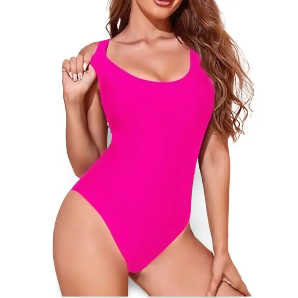 [115102] Traje de baño  1 pieza C Rosa T S
