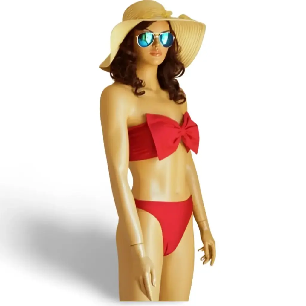 [115107] Traje de baño 2 piezas C Rojo T S