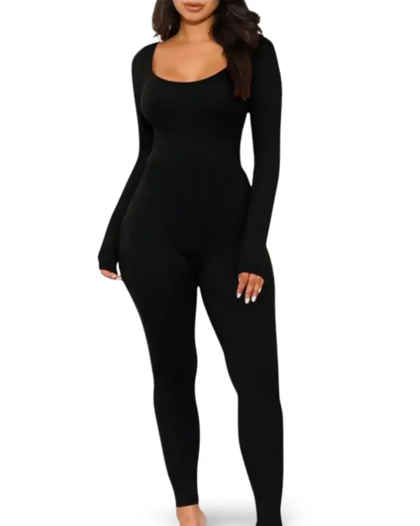 [106537] Enterizo C Negro T XL