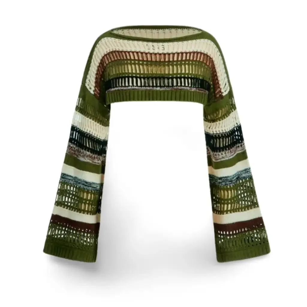 Crop top tejido manga larga Romwe C varios T S