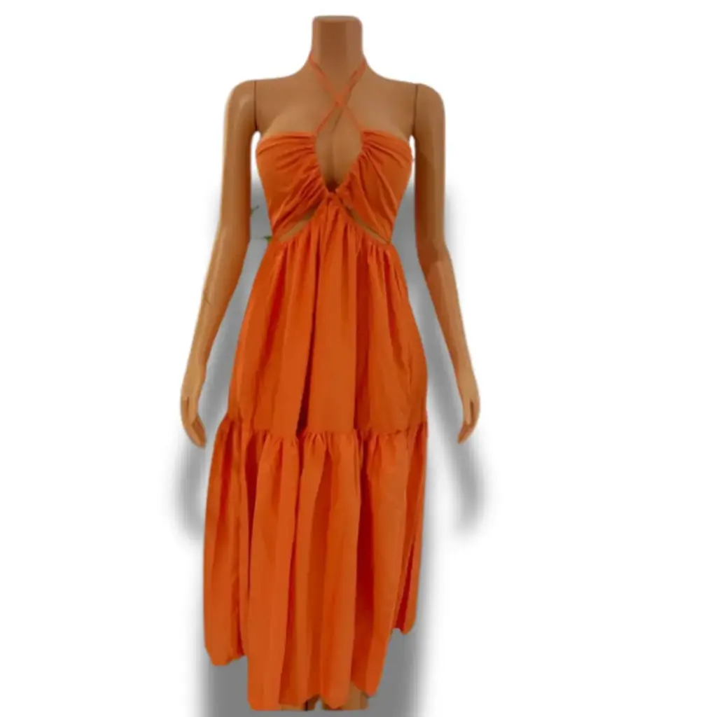 Vestido Shein C Naranja T L