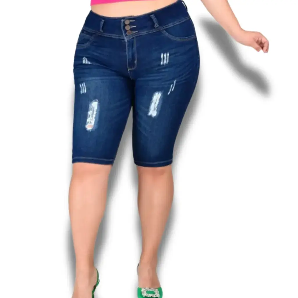 Short de mezclilla  C Azul marino T XXL