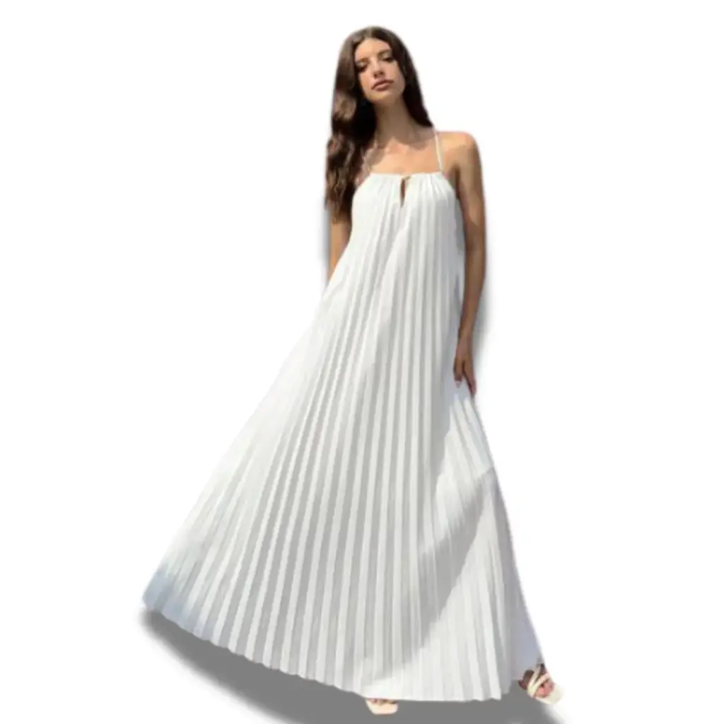 [113115] Vestido  Shein C Blanco T S 