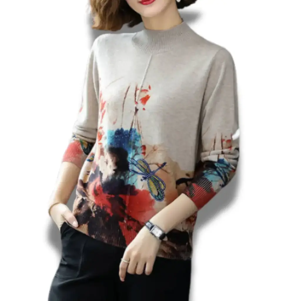 Blusa Shein C Crema Floral T S