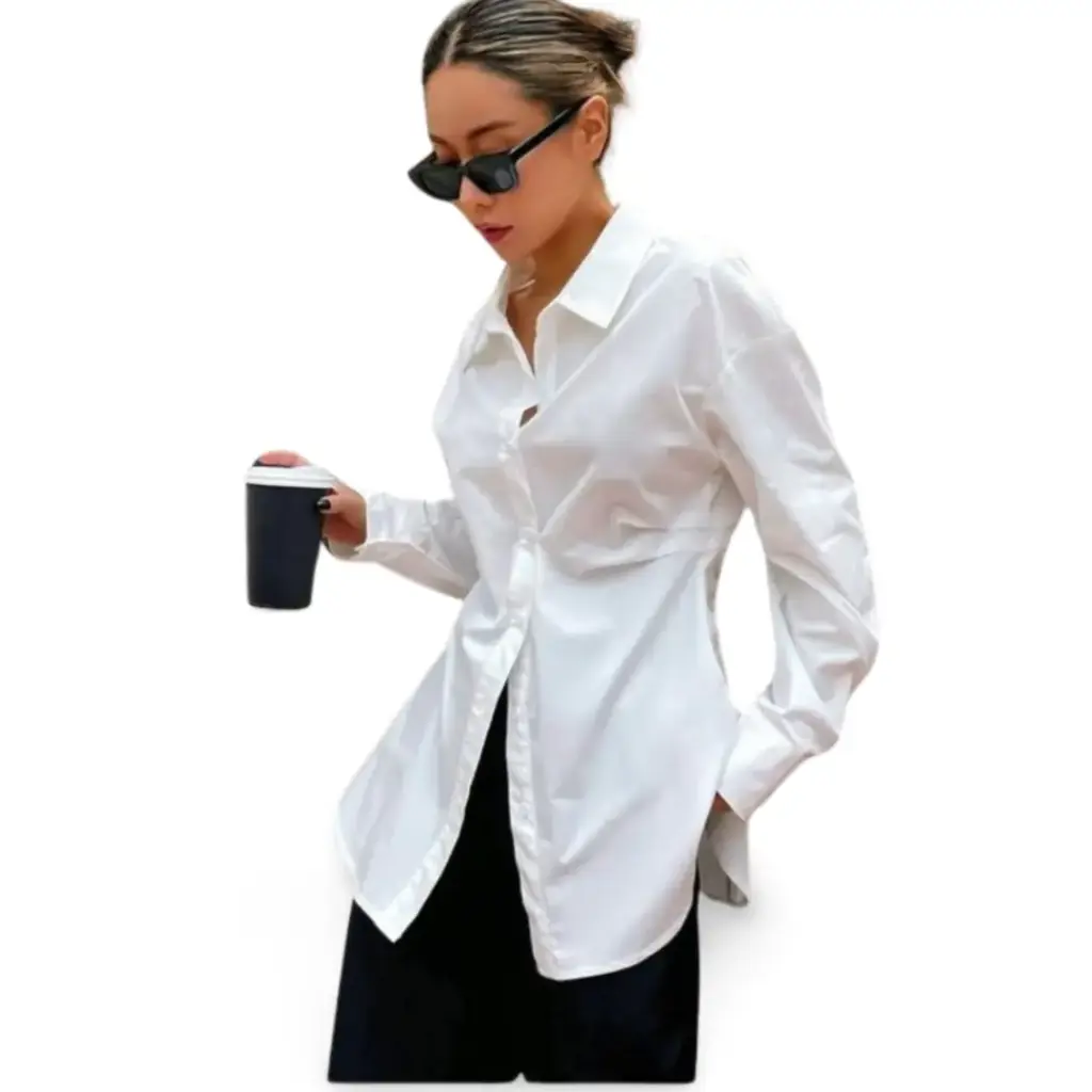 Blusa manga larga Shein C Blanca T M