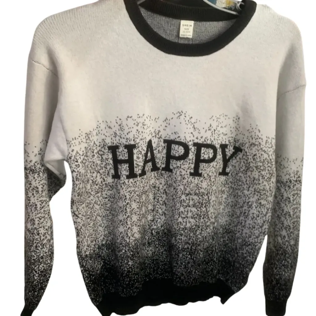 [101427] Sueter Shein C Gris - negro T 11-12