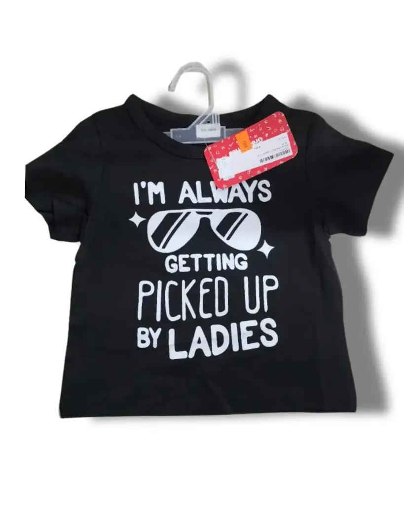 Playera PatPat C Negro T 12-18 M
