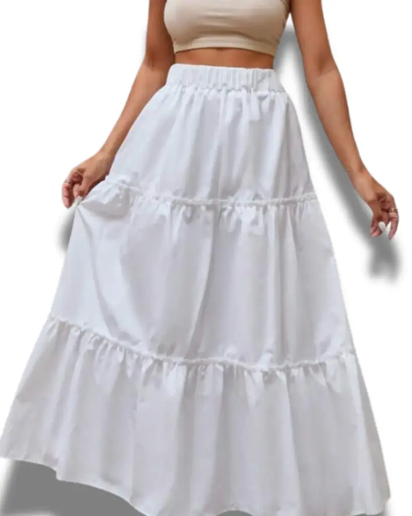 Falda shein C Blanco T L