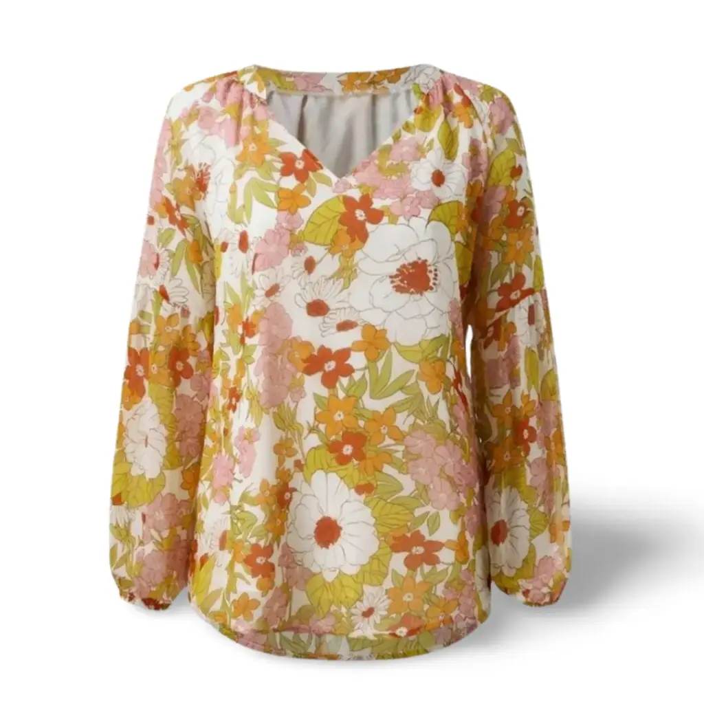 Blusa  C Floreada T 2XL