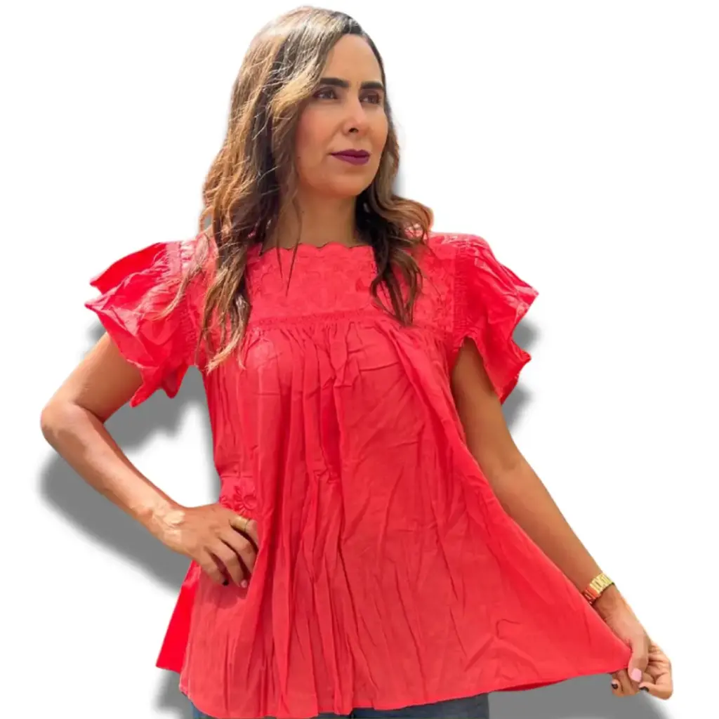 Blusa Tianzhu C Rojo T 2XL