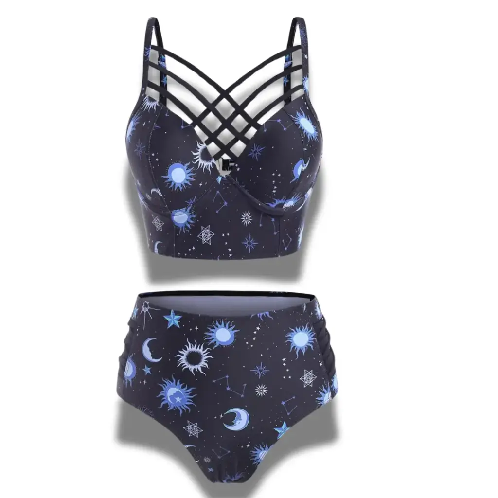 Traje de baño 2 piezas C Azul marino T XL