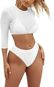 [115134] Traje de baño 3 piezas C Blanco T S