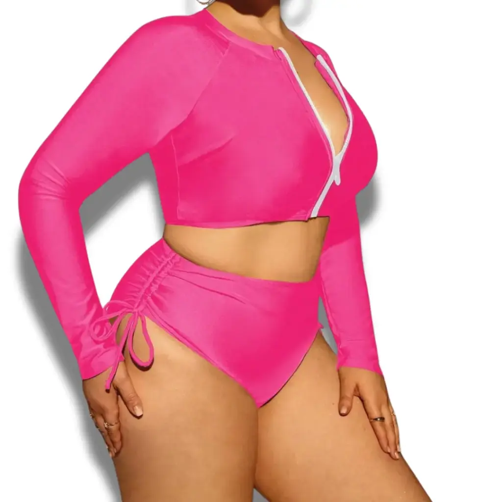 [115138] Traje de baño 2 Piezas C Rosa T 3XL