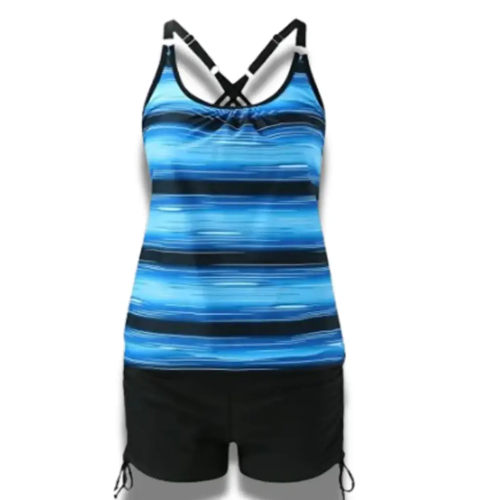 [115155] Traje de Baño 2 piezas C Azul- Negro T 2XL