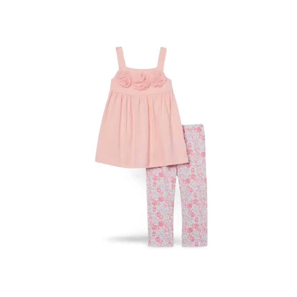 Conjunto 2 piezas Kids C Salmon Rosas T 18 M