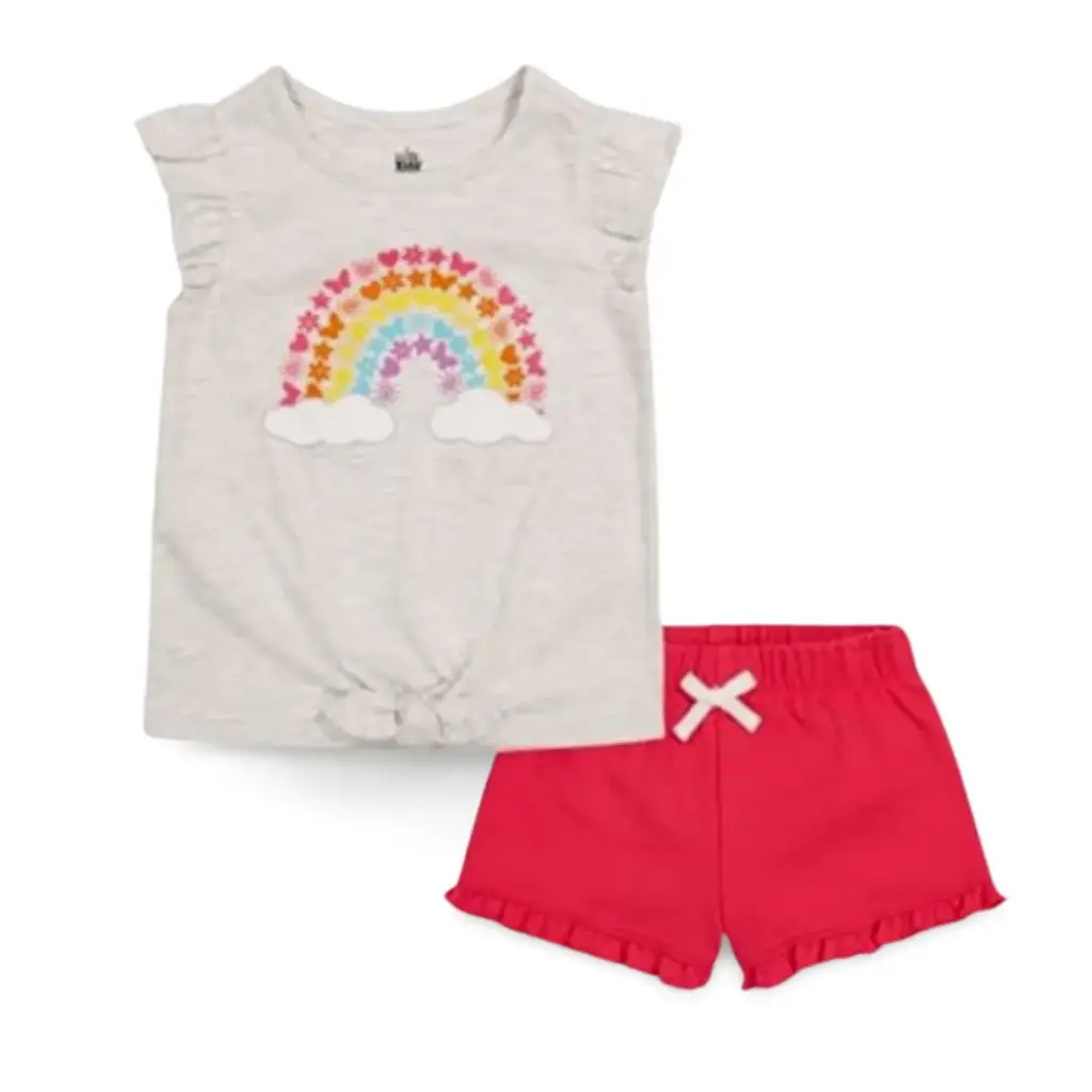 Conjunto 2 piezas Kids C Gris Rosa T 4