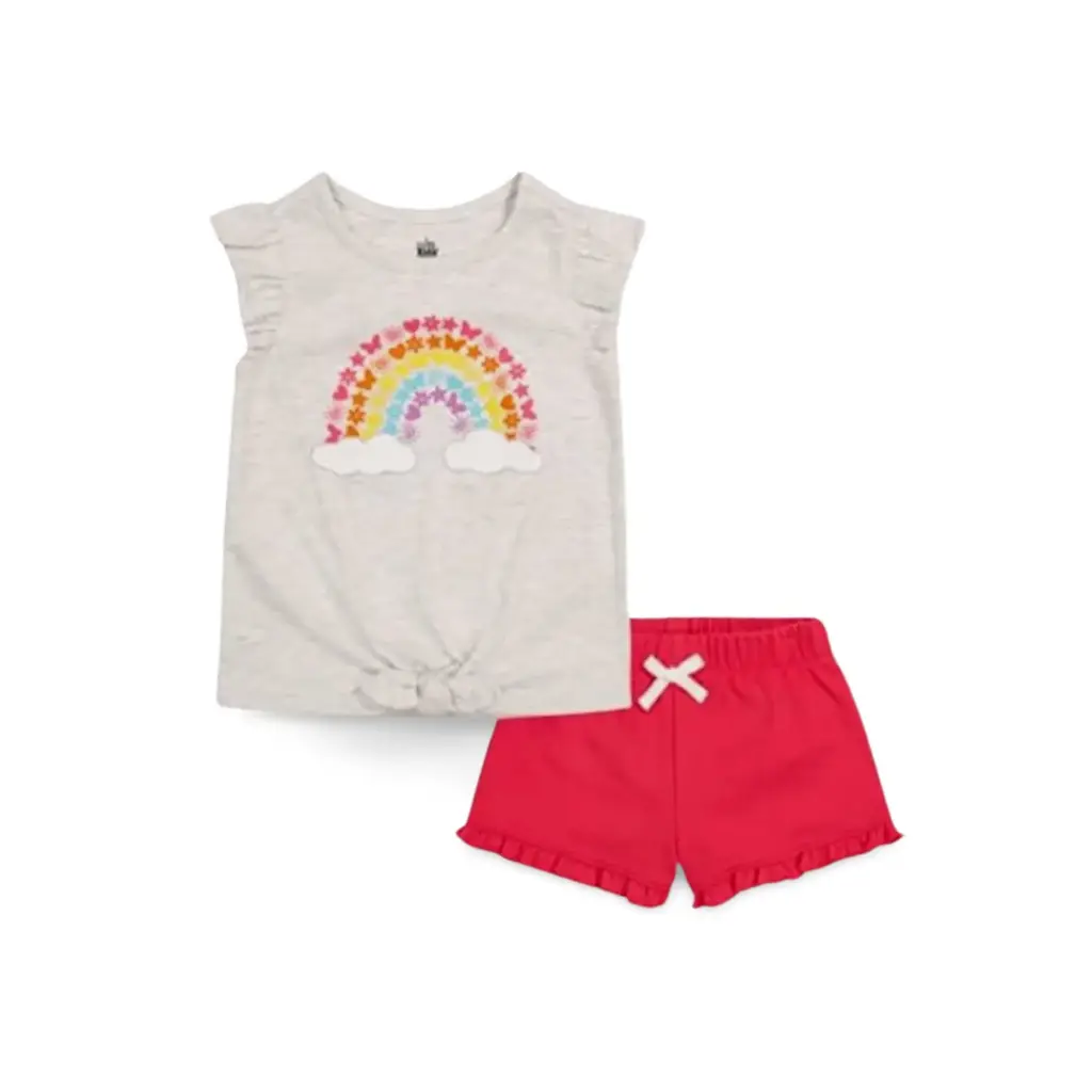 Conjunto 2 piezas Kids C Gris rosa T 2