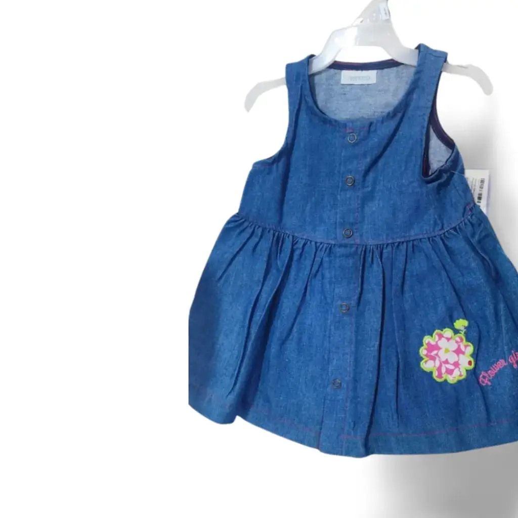 [107122] Vestido Nenuco Flower girl C Azul marino T 3 M