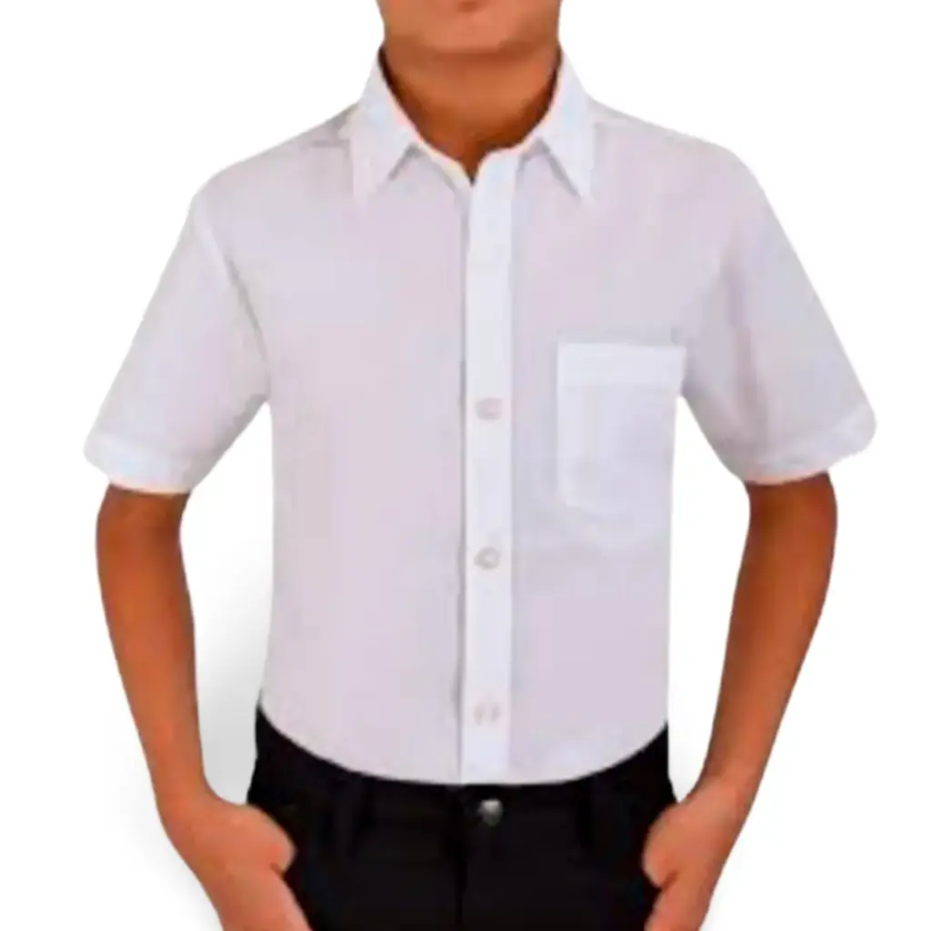 [103111] Camisa Cuidado con el perro Kids C Blanco greca morada T 12