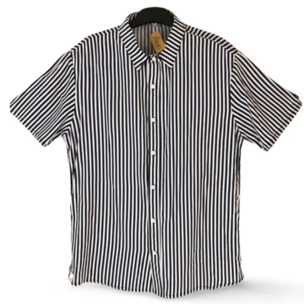 [103113] Camisa Cuidado con el perro Kids C Blanco - azul marino rayas  T 10